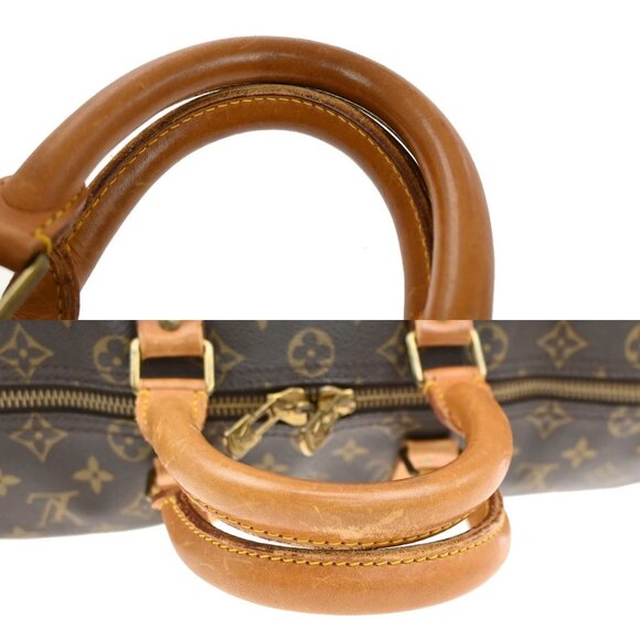 LOUIS VUITTON Keepall 45 Travel Hand Bag Monogram Leather Brown M41428 86YH515 - Picture 8 of 16